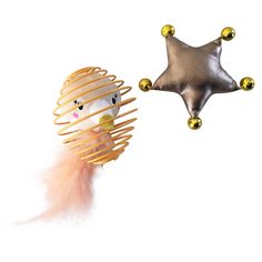 Игрушка для кошек CHOMPER Berry Frost Набор Металлическая клетка и звезда