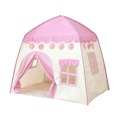 Детская игровая палатка Baby Fox Домик 130х100 см., цв. бежевый, розовый, BF-TNT-09