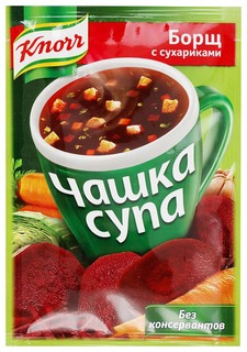 Борщ Knorr чашка супа с сухариками 14.8 г
