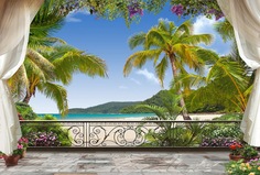 Фотообои Divino Decor "Балкон с видом на залив 400х270"