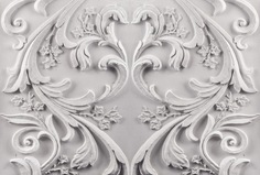 Фотообои DIVINO Decor -003 Барельеф цветочный орнамент 400х270