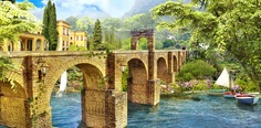 Фотообои DIVINO Decor -024 Старинный мост 300х147