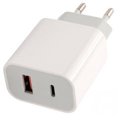 Сетевое зарядное устройство Mobility NQC-13 белое с USB кабелем Type-C-Type-C