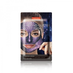 Укрепляющая маска-пленка для лица Purederm Galaxy Diamond Glitter Violet Mask 4 шт