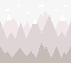 Фотообои детские Divino Decor "Розовые горы 300х270"