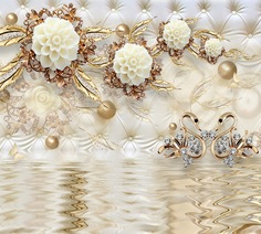 Фотообои Divino Decor Драгоценные лебеди 2 300х270