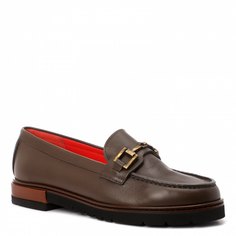 Лоферы женские Pas De Rouge 2591_2136233 коричневые 40 EU