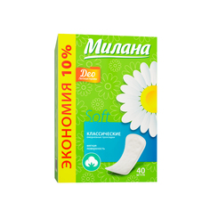 Ежедневные прокладки Милана Soft Deo Классические 40 Milana