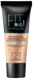 Тональный крем Maybelline Fit Me 121 Кремово-розовый 30 мл