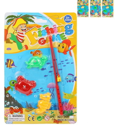 Набор Рыбалка Наша игрушка магн. 3 фигурки + 1 удочка, в асс. 200430888