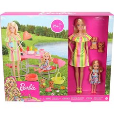 Barbie Игровой набор Пикник с щенками GNC61
