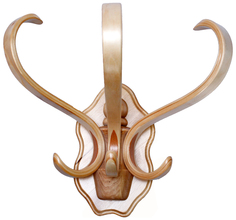 Вешалка настенная Мебелик В 3Н Светло-коричневый