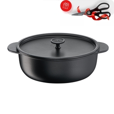 Кастрюля с крышкой Tefal Tradition 31см E2258504 (ножницы в подарок)
