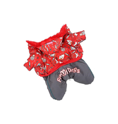 Комбинезон для собак FOR MY DOGS, женский, красный, FW237-2014 AF 8