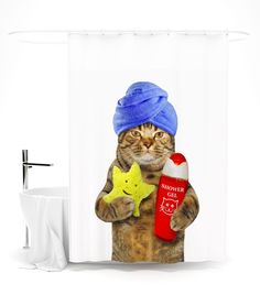 Шторка для ванной "Сирень" " Я следующий"; 145х180