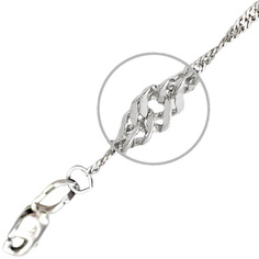 Цепочка мужская Бронницкий ювелир Т5Ц050300202 серебро 925 пробы 40 см