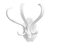 Вешалка настенная В 3Н белый Мебелик