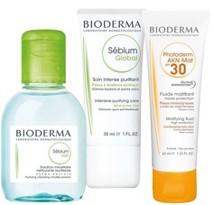 Набор Bioderma Себиум (Н2О 100 мл, Глобаль, Фотодерм AKN 40 мл)