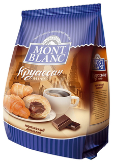 Круассаны мини Mont Blanc парижский шоколад 200 г Montblanc