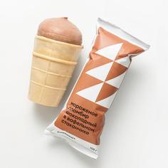 Мороженое Самокат пломбир, шоколадный, в вафельном стаканчике, 15%, 105 г