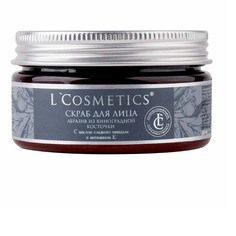 Скраб для лица LCosmetics абразив из виноградной косточки 100 мл