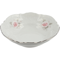 Салатник 13см Thun 1794 a.s. BERNADOTTE Бледные розы, отводка платина