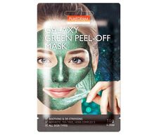 Успокаивающая маска-пленка для лица Purederm Galaxy Green Peel-Off Mask 4 шт