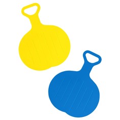 Игровой зимний набор Винтер Ледянка круглая желтая + Ледянка круглая голубая