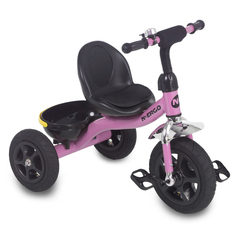 Трехколесный велосипед N.Ergo K203AN 2021, розовый/черный