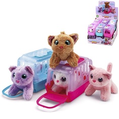 Мягкая игрушка Junfa Toys Мой питомец Кошечка в переноске, в ассортименте