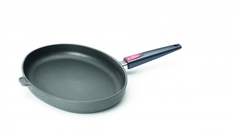 Сковорода для рыбы овальная литая WOLL серии Titanium Nowo Induction, 38x28 см 1538IL