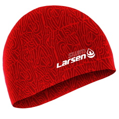 Шапочка для плавания Larsen SC black/red