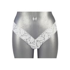 Белые ажурные трусики Baci Lingerie XL