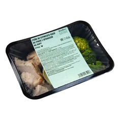 Стейк ВкусВилл из куриного филе на гриле с брокколи на пару 250 г