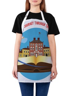 Фартук женский JoyArty "Путешествие в самые красивые места", универсальный размер