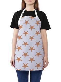 Фартук женский JoyArty для готовки "Натуральные морские звезды", универсальный размер