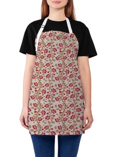 Фартук женский JoyArty для готовки "Цветущая вертикаль", универсальный размер