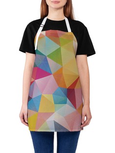 Фартук женский JoyArty для готовки "Цветная призма", универсальный размер