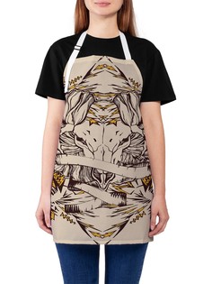 Фартук женский JoyArty для готовки "Готический Овен", универсальный размер