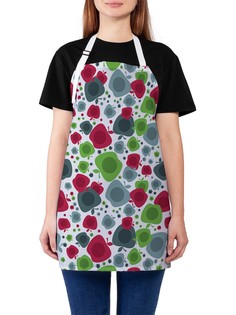 Фартук женский JoyArty для готовки "Яблоки арт", универсальный размер