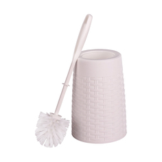 Ершик для унитаза Альтернатива Плетенка, с круглой подставкой, белый Alternativa