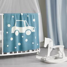 Плед вязаный "Juno" 90х90 рис. 0015 Машинка Тейковский ХБК