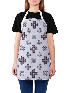 Фартук женский JoyArty для готовки "Орнамент в плюсе", универсальный размер