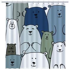Штора Fixsen Bear дл.180см в.200см рисунок (FX-2503)