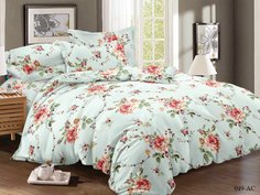 Постельное белье Cleo Bryanna цвет: светло-зеленый, красный (2 спал.)