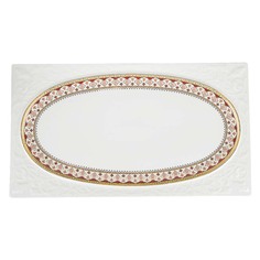 Блюдо Nouvelle Восход солнца 35*19 5*2 5см. (овал) (рельеф) (фарфор) 1510148