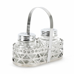 Набор для специй солонка перечница на металлической подставке 10,5*5,5*9,5 Nouvelle