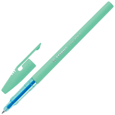 Ручка шариковая STABILO Liner Pastel СИНЯЯ корпус мятный узел 0.7мм 808FP1041-2