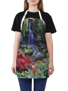 Фартук женский JoyArty для готовки "Фонтан весны", универсальный размер