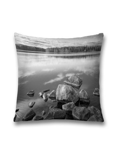 Наволочка JoyArty декоративная "Серое настроение" на молнии, 45x45 см